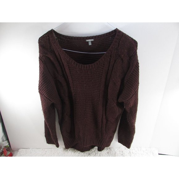Charlotte Russe Maroon Sweater Size Medium - Picture 2 of 8